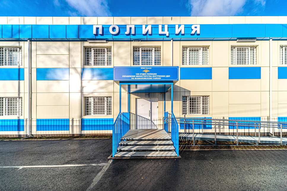 Двухэтажное модульное здание полиции в г. Всеволожск